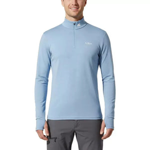 Bielizna termoaktywna Finn Zip 210 męska, kolor Blue Aletsch, wełna merynosów, Fjork Merino