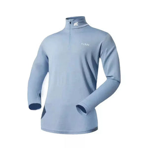 Bielizna termoaktywna Finn Zip 210 męska, kolor Blue Aletsch, wełna merynosów, Fjork Merino