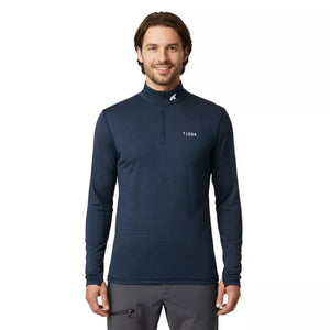 Bielizna termoaktywna Finn Zip 210 męska, kolor Blue St Moritz, wełna merynosów, Fjork Merino