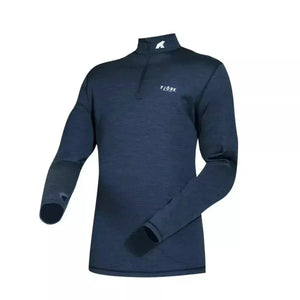 Bielizna termoaktywna Finn Zip 210 męska, kolor Blue St Moritz, wełna merynosów, Fjork Merino