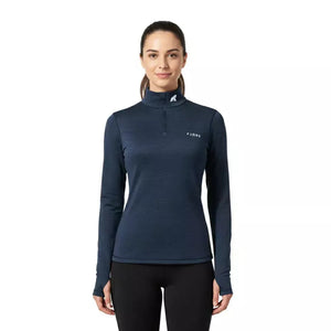Bielizna termoaktywna Bjork Zip 210 damska, kolor Blue St Moritz, wełna merynosów, Fjork Merino