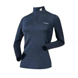 Bielizna termoaktywna Bjork Zip 210 damska, kolor Blue St Moritz, wełna merynosów, Fjork Merino