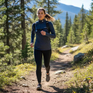 Bielizna termoaktywna Bjork Zip 210 damska, kolor Blue St Moritz, wełna merynosów, Fjork Merino