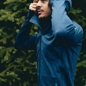 Kurtka merino Ultra 300 męska, kolor Blue St Moritz, Fjork Merino